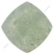 8mm Flat square gemstone bead - Aventurine x1