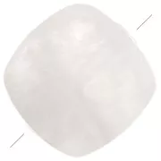 8mm Flat square gemstone bead - Moonstone x1