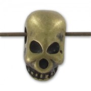 Skull 12mm Bronze tone x1|raw }}