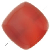 8mm Dyed Flat Square Gemstone Bead - Red Onyx x1|raw }}
