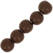 Opaque Polaris Rounds 6mm Brown x10|raw }}