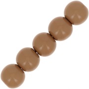 Opaque Polaris Rounds 6mm Light Brown x10|raw }}