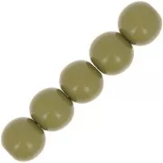 Opaque Polaris Rounds 6mm Khaki x10