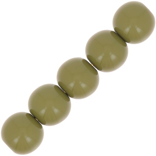 Opaque Polaris Rounds 6mm Khaki x10