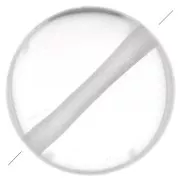 8mm Round flat gemstone bead - Rock Crystal x1