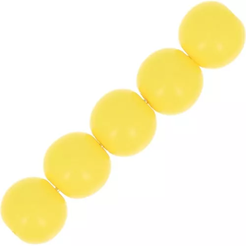Opaque Polaris Rounds 6mm Yellow x10