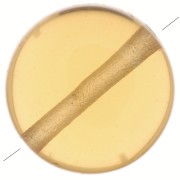 8mm Round flat bead - imitation gemstone - Hydro Citrine x1|raw }}