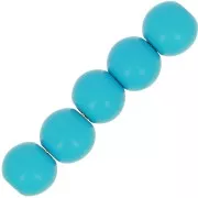 Opaque Polaris Rounds 6mm Turquoise x10