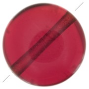 8mm Round flat bead - imitation gemstone - Hydro Garnet x1