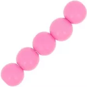 Opaque Polaris Rounds 6mm Rose x10
