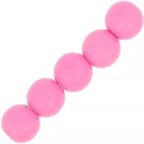 Opaque Polaris Rounds 6mm Rose x10