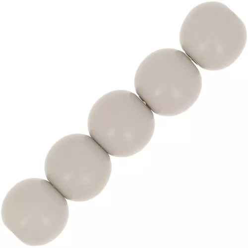 Opaque Polaris Rounds 6mm Grey x10