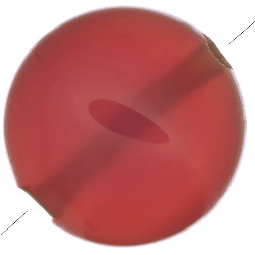 8mm Round flat bead - dyed gemstone - Red Onyx x1