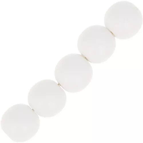 Opaque Polaris Rounds 6mm White x10