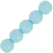 Opaque Polaris Rounds 6mm Aquamarine x10