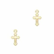 Cross charms 13 mm - Gold-filled x2|raw }}