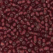 Toho Seed beads 11/0 TO11R25D - Silver Lined Garnet x8g