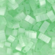 5x2.3x1.9mm Miyuki Half Tila Beads HTL-2559 - Silk Pale Green x10g