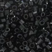 Miyuki Delica 10/0 Hex Cut DBMC0010 - Black x8gr
