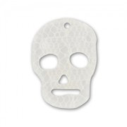 Pendant Skull 23 mm white Lace  x1