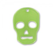 Pendant Skull 23 mm Peridot x1