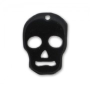 Pendant Skull 23 mm Jet x1