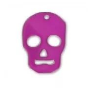 Pendant Skull 23 mm Fuchsia x1