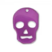 Pendant Skull 23 mm Amethyst x1
