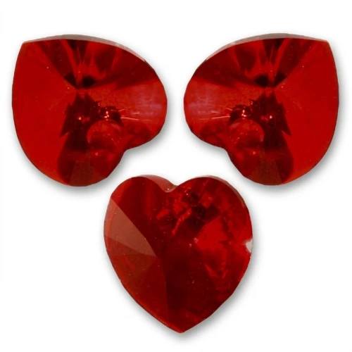 PureCrystal 6228 Hearts Siam 10,3x10mm x6