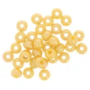 Preciosa Seed Beads 6/0 4 mm - Lustrous Yellow x 20 g