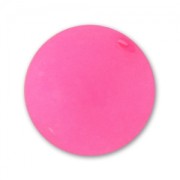 14mm Round Polaris bead - Neon Rose x1