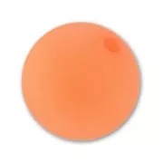 14mm Round Polaris bead - Neon Orange x1