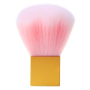 81x30mm Big blush make up brush - to decorate - square handle - Gold x1