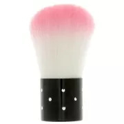 66x25mm Big blush make up brush - to decorate - strass - Black - White x1