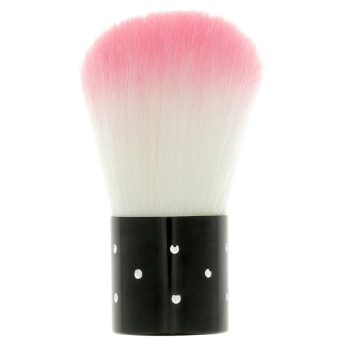 66x25mm Big blush make up brush - to decorate - strass - Black - White x1