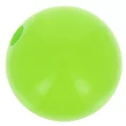 Polaris round bead Opaque 10mm Fluo Green x1