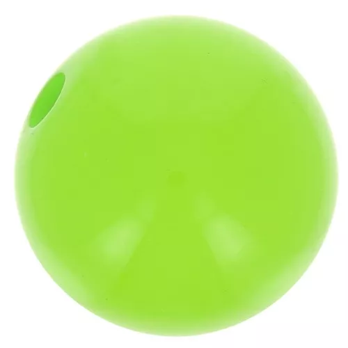 Polaris round bead Opaque 10mm Fluo Green x1