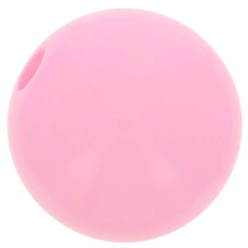 Polaris round bead Opaque 10mm Fluo Rose x1