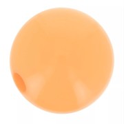 Opaque resin bead 10 mm Orange Pale x1