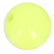 Polaris round bead Opaque 10mm Fluo Yellow x1