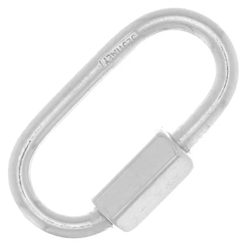 18x9mm 925 Sterling Silver Oval Screw Clasp x1