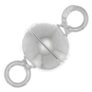 6mm 925 Sterling Silver Magnetic Ball Clasp x1|raw }}