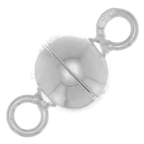6mm 925 Sterling Silver Magnetic Ball Clasp x1