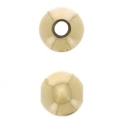 6mm 925 Sterling Silver stopper bead with a 2mm hole - Fine Gold Plated x1