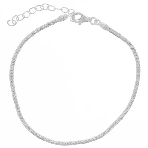1.9mm 925 Sterling Silver Serpentine Mesh Bracelet x16 cm