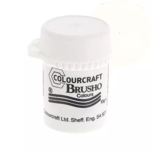 Brusho Colours Watercolour Pigment Powder - White x15g