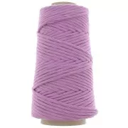 Cotton Supreme 3XL Combed Macrame Cotton Cord Spool - Lilac x75m