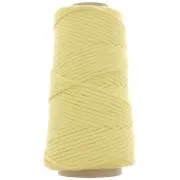 Cotton Supreme 3XL Combed Macrame Cotton Cord Spool - Light Yellow x75m