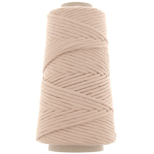Cotton Supreme 3XL Combed Macrame Cotton Cord Spool - Blush x75m