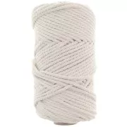Ecru - 3mm cotton cord spool for macramé - Unbleached x50m 3mm cotton cord spool for macramé - Unbleached x50m